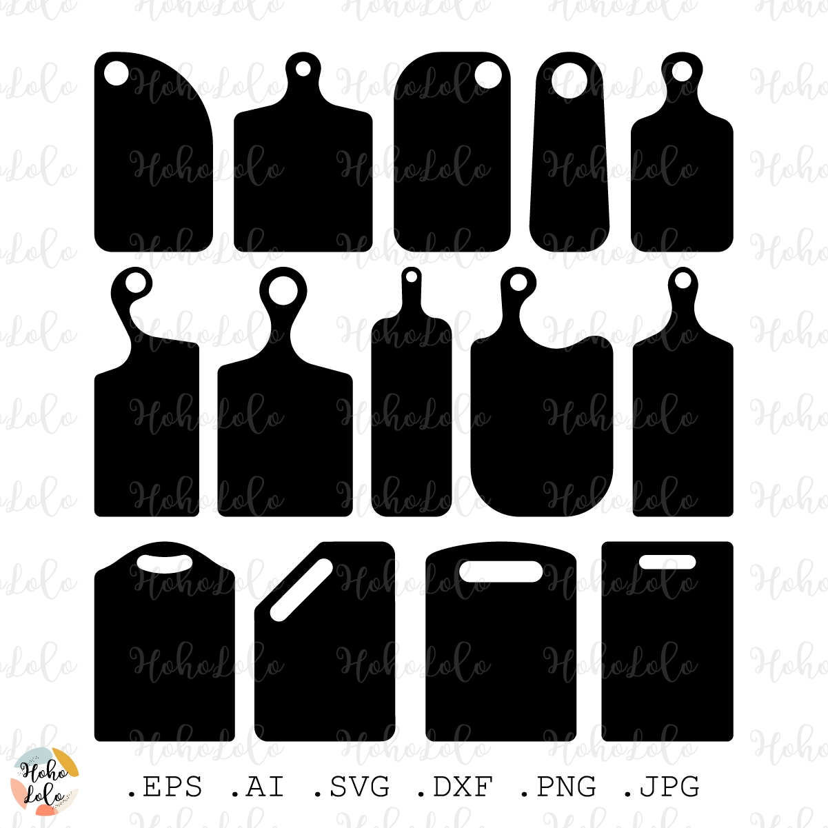 Cutting Board Svg Cricut Template Dxf Silhouette Set