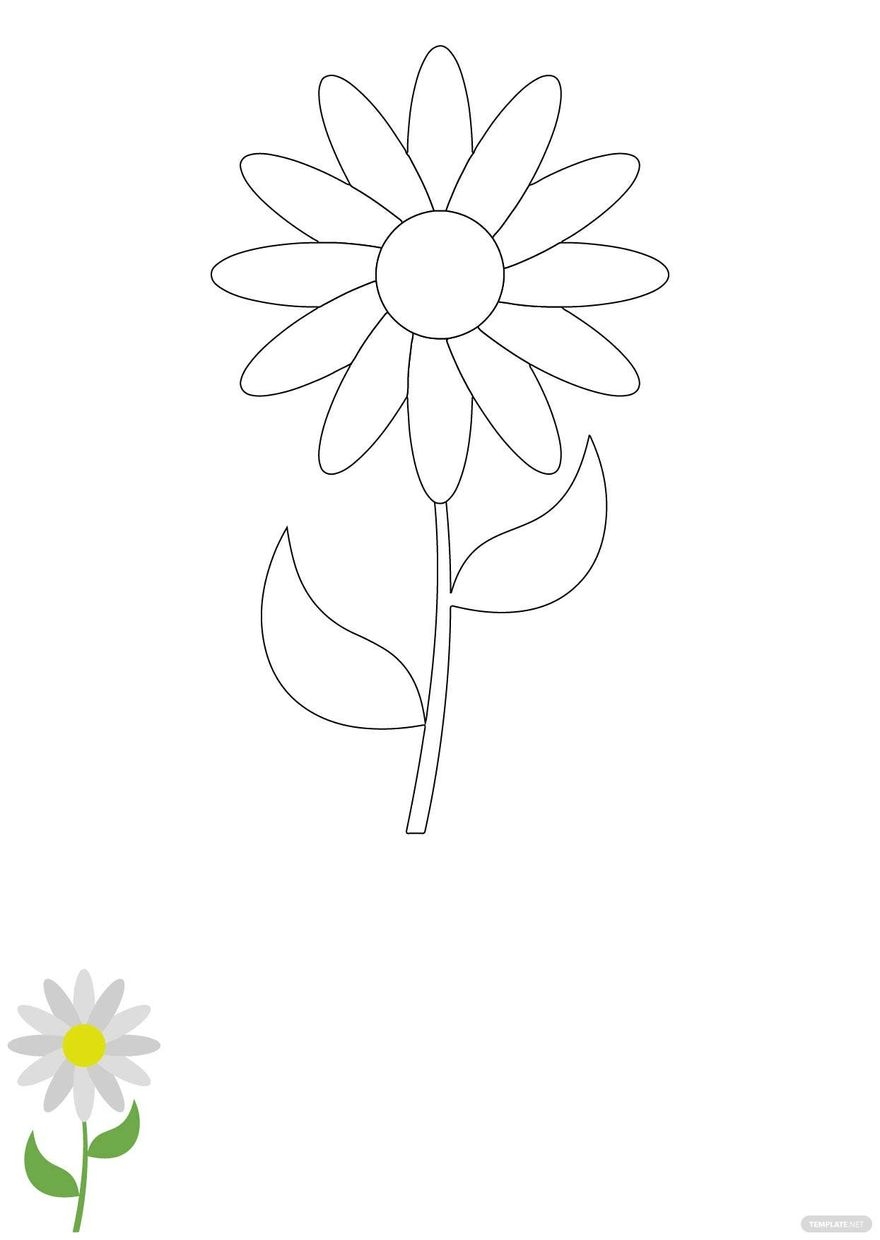 Free Printable Daisy Template