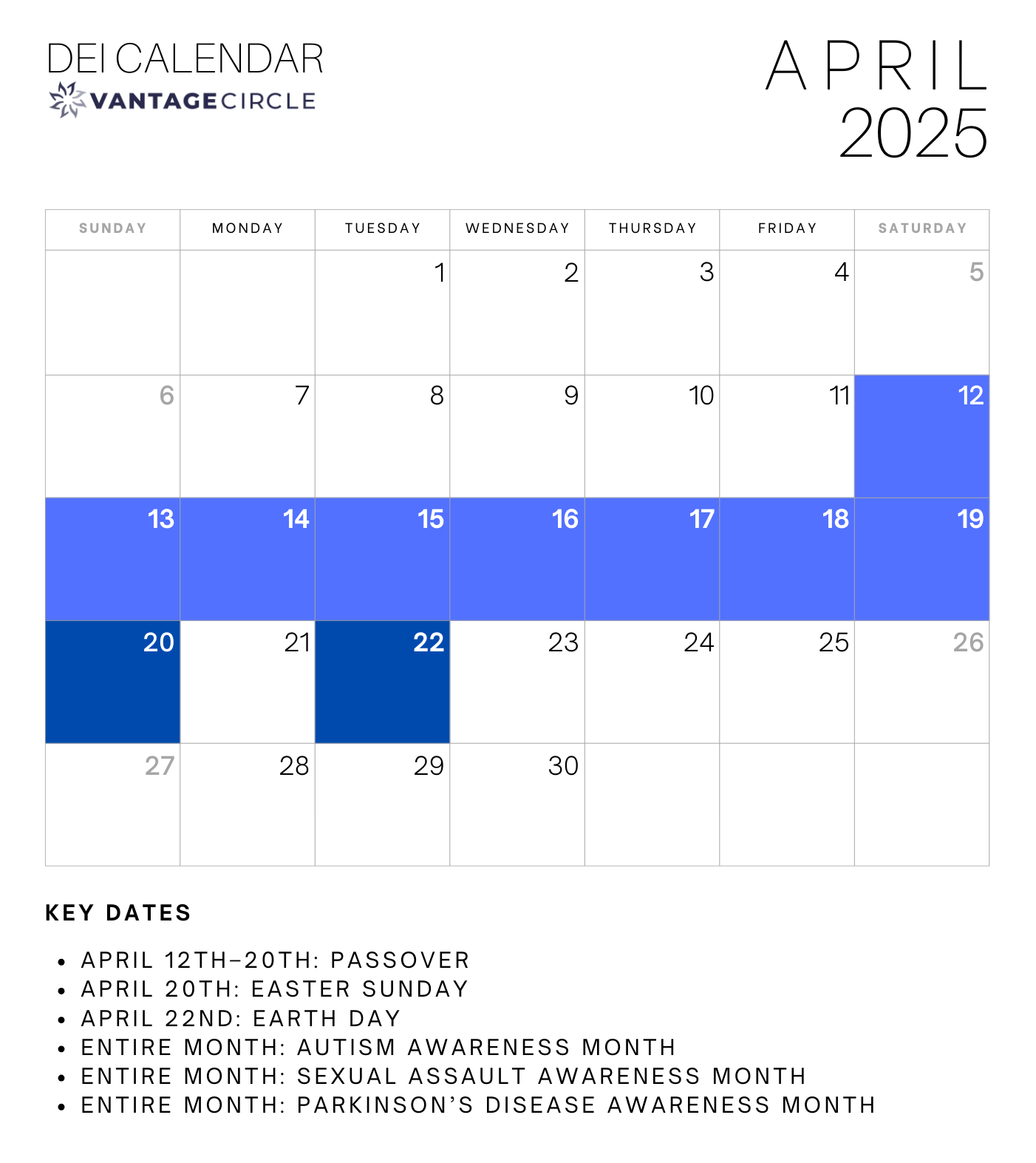 DEI Calendar 2025 Key Dates For Celebrating Diversity And 
