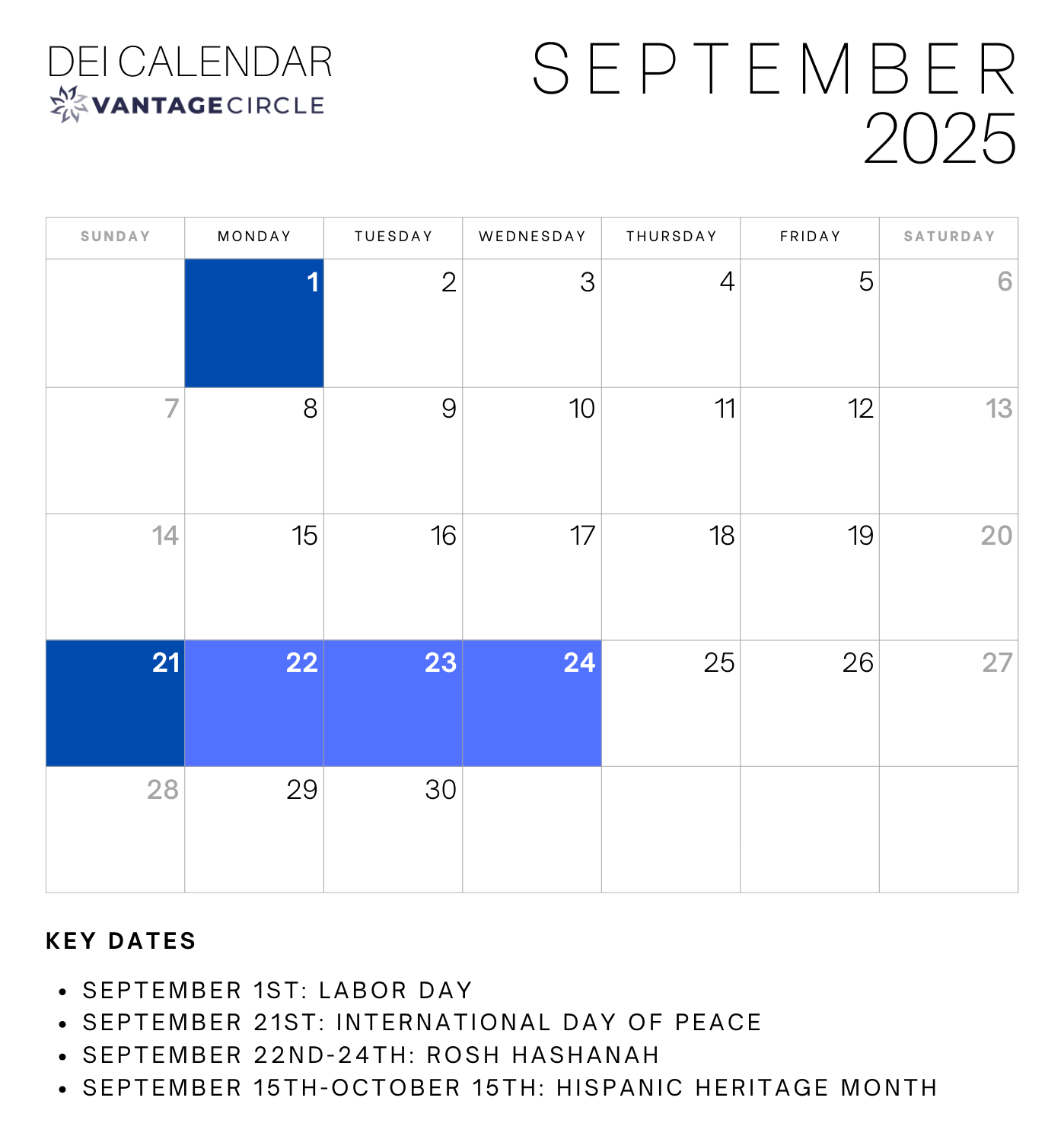 DEI Calendar 2025 Key Dates For Celebrating Diversity And Inclusion At Work DEI Calendar 2025 Key Dates For Celebrating Diversity And Inclusion At Work