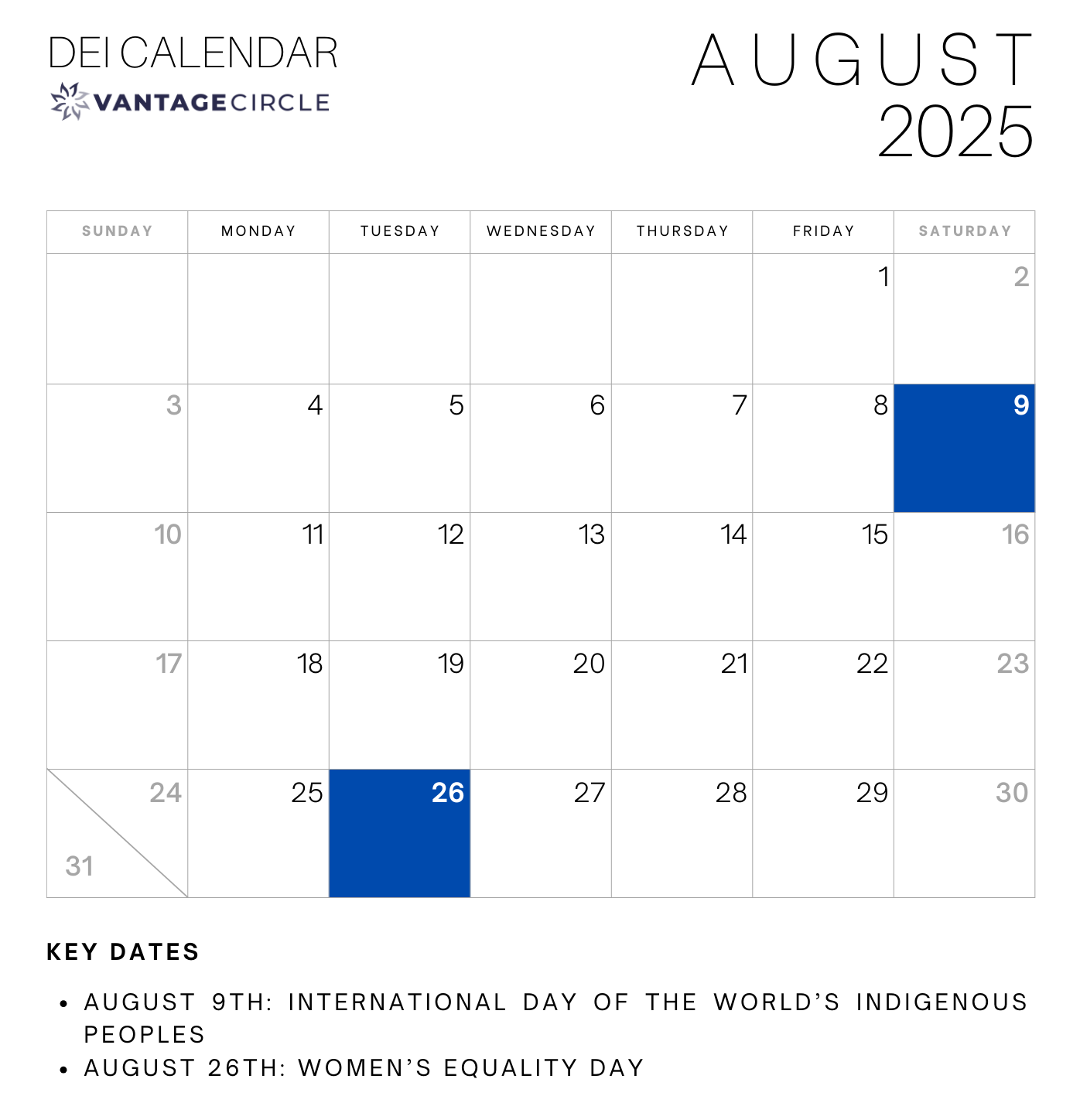 DEI Calendar 2025 Key Dates For Celebrating Diversity And Inclusion At Work DEI Calendar 2025 Key Dates For Celebrating Diversity And Inclusion At Work