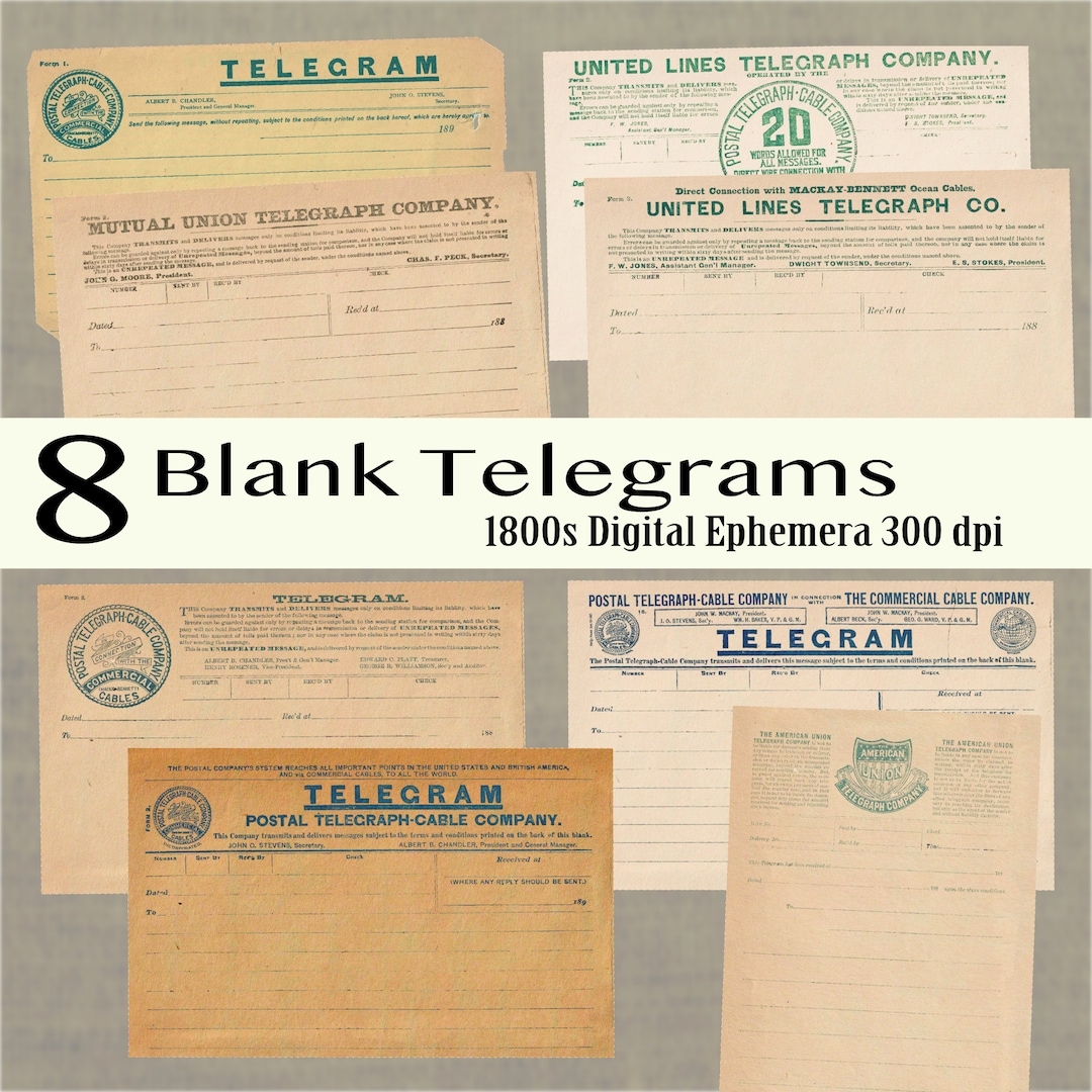 Digital Vintage Telegram Template From The 1800s Printable Telegrams Antique Prop Junk Journal Printable Collage Sheet Etsy Digital Vintage Telegram Template From The 1800s Printable Telegrams Antique Prop Junk Journal Printable Collage Sheet Etsy