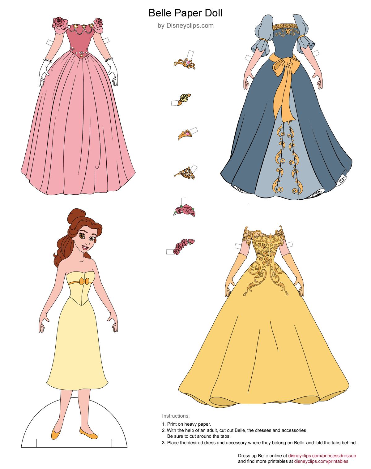 Disney s Belle Beauty U0026 The Beast Printable Crafts U0026 Activities