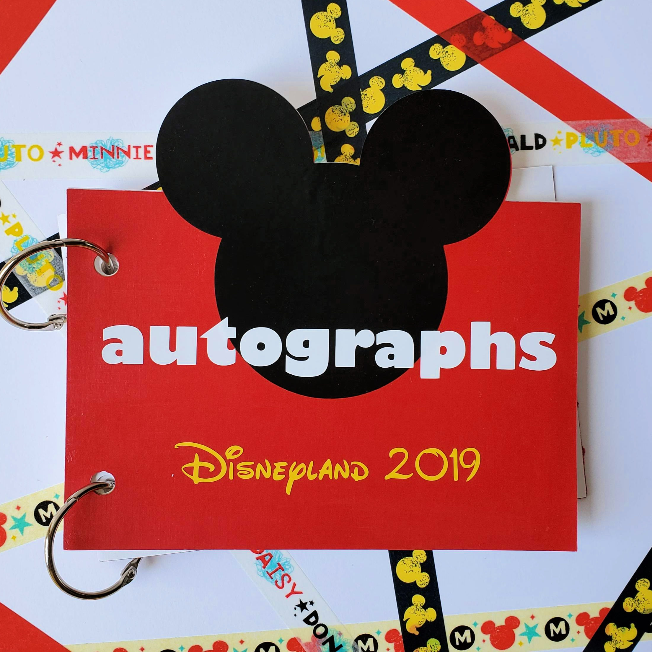 DIY Disney Autograph Book With FREE Mickey Ears SVG 