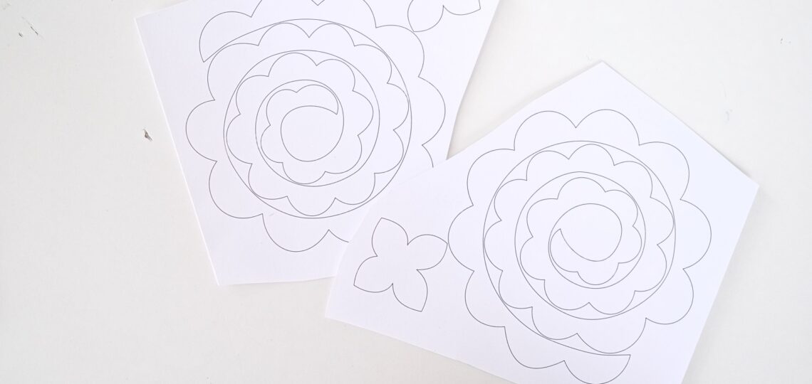 DIY Felt Flowers With Printable Template