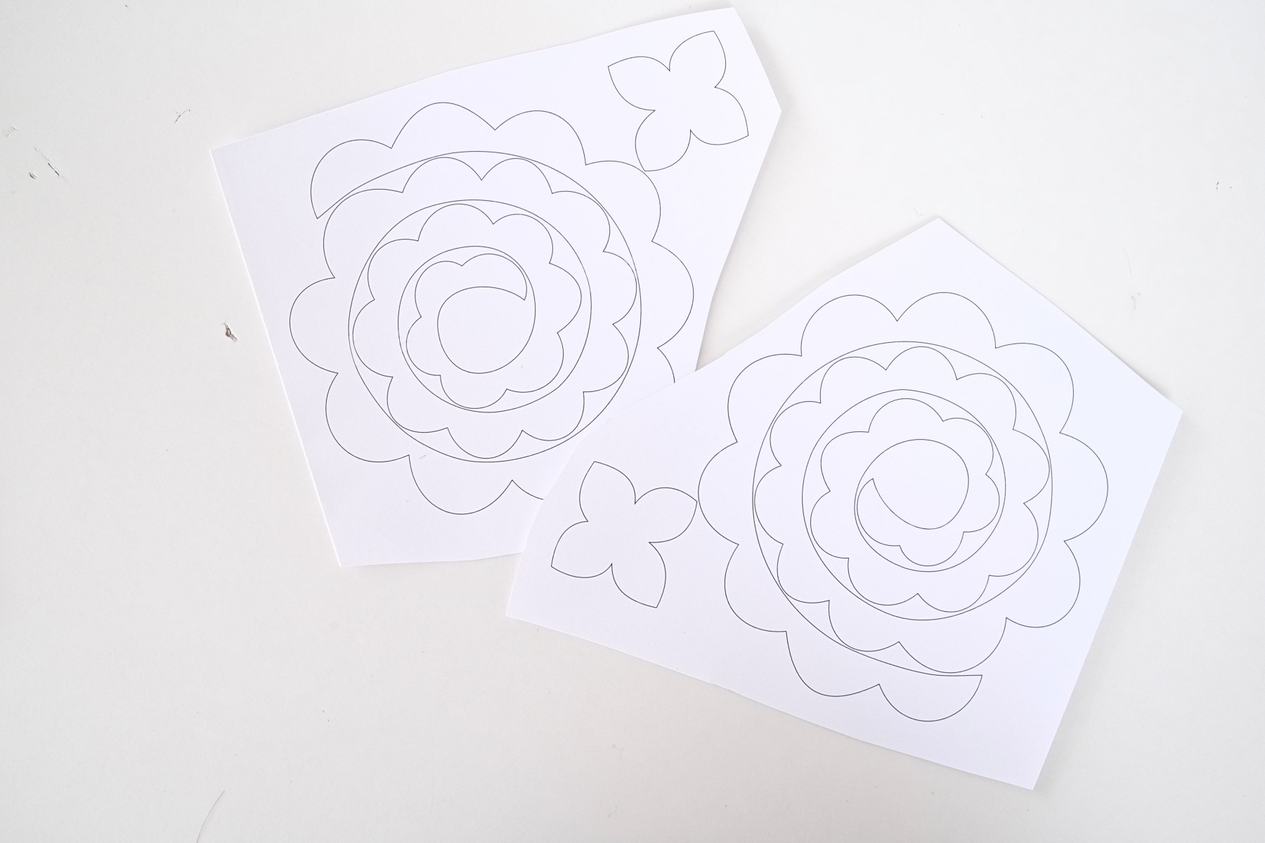 DIY Felt Flowers With Printable Template DIY Felt Flowers With Printable Template