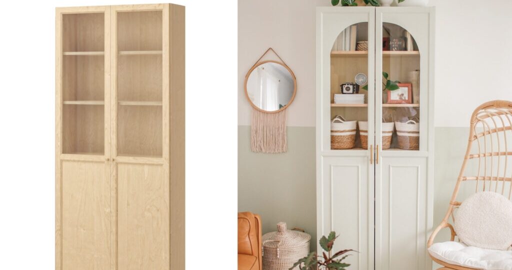 DIY Ikea Billy Oxberg Arched Cabinet Hack Mikyla