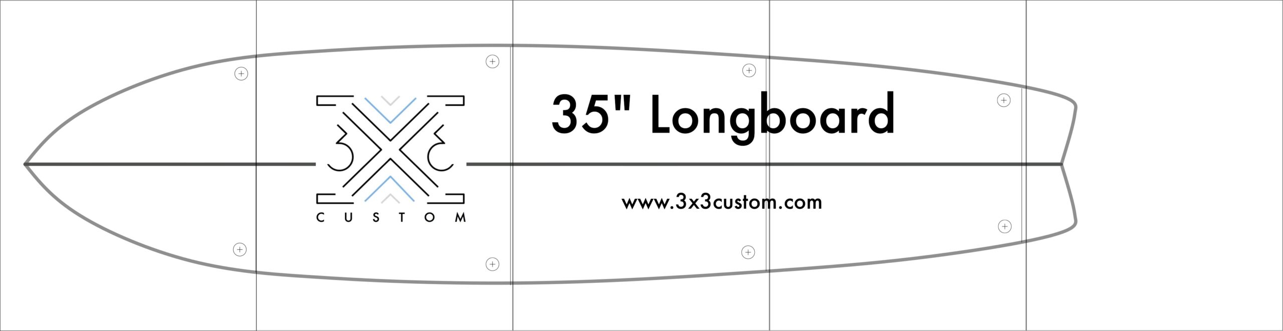 DIY Longboard 3x3 Custom