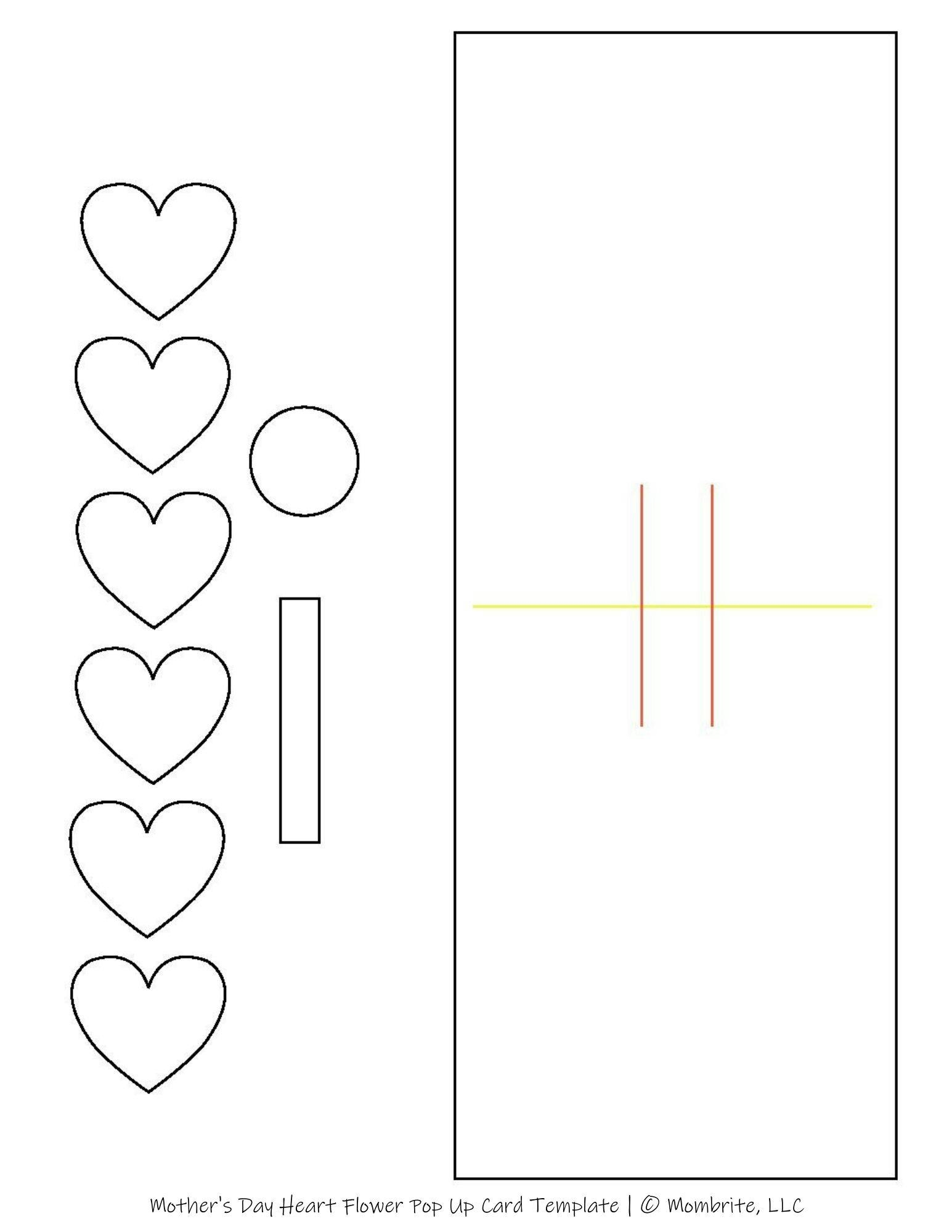 DIY Mothers Day Heart Flower Pop Up Card Free Template Mombrite Worksheets Library DIY Mothers Day Heart Flower Pop Up Card Free Template Mombrite Worksheets Library