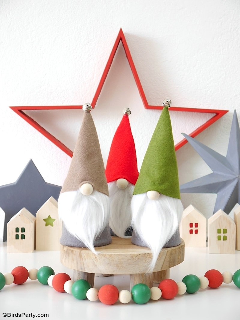DIY No Sew Christmas Gnomes With FREE Templates Party Ideas 
