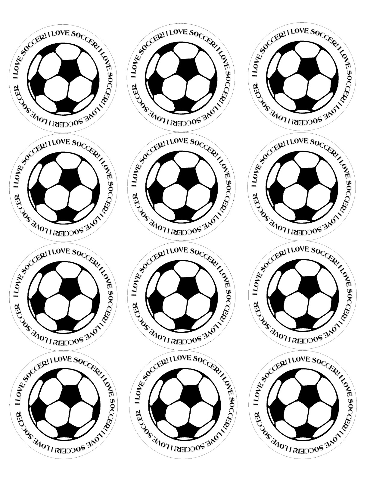 DIY Party Mom I Love Soccer 2 Inch Circle Printable DIY Party Mom I Love Soccer 2 Inch Circle Printable