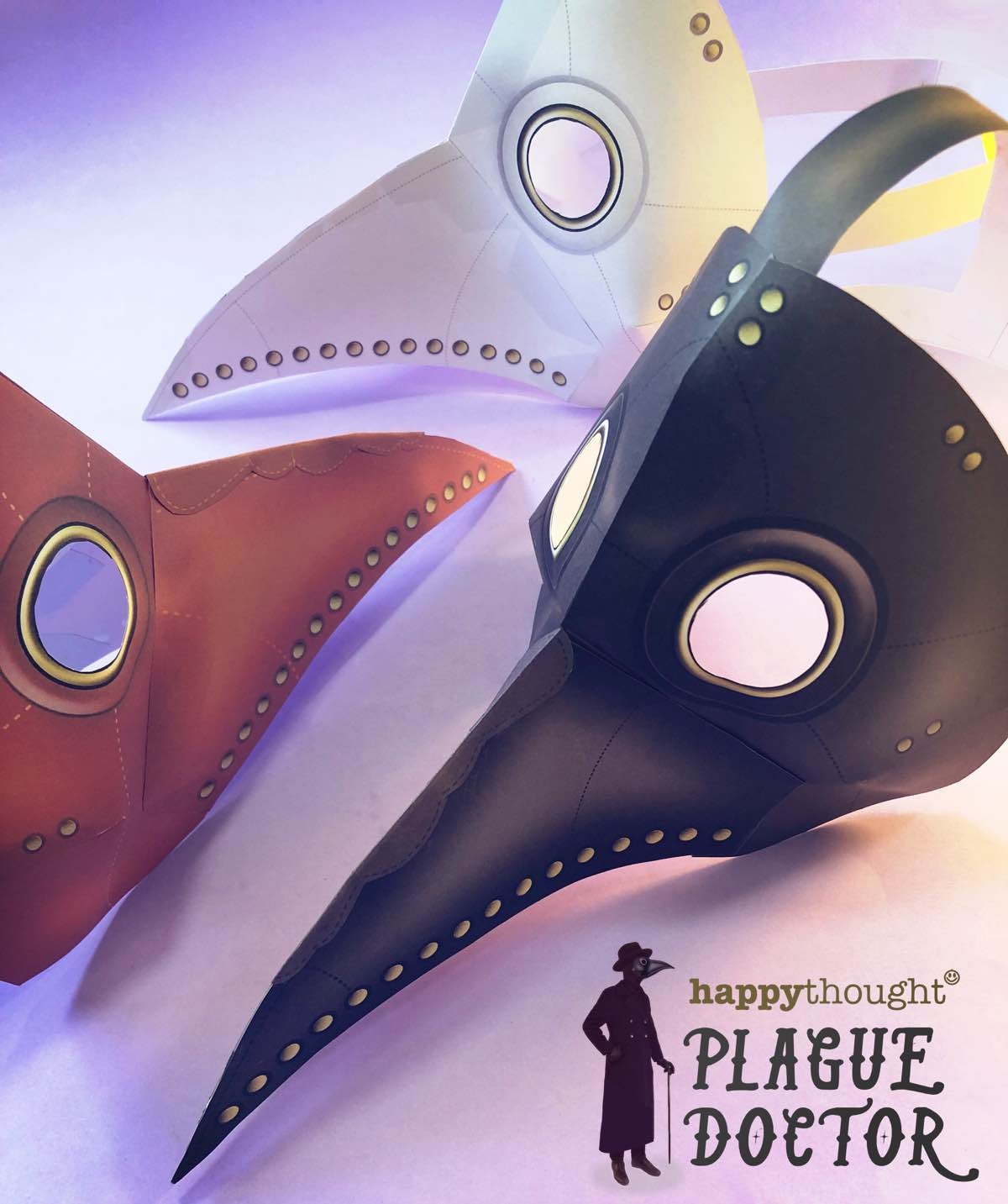 DIY Plague Doctor Mask Template Go Back In Time Happythought DIY Plague Doctor Mask Template Go Back In Time Happythought