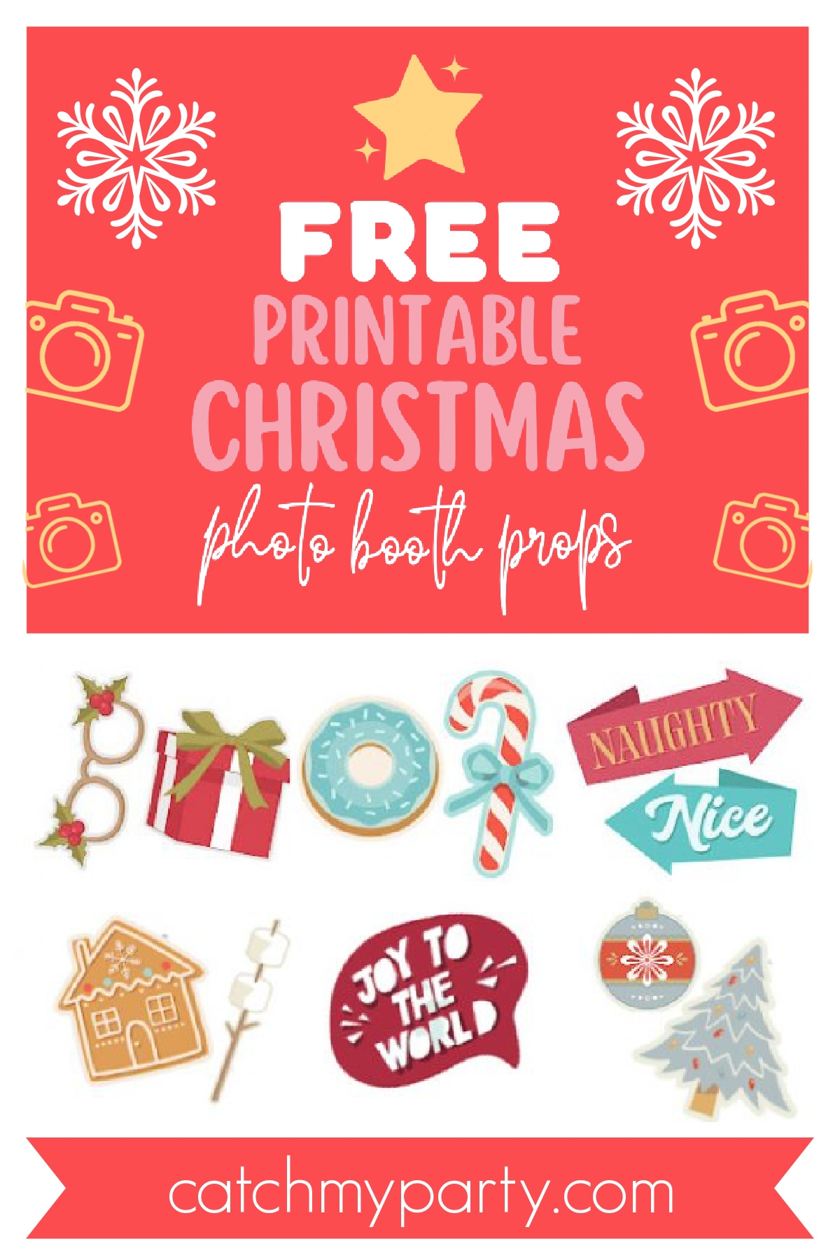 Download All Our 65 Fun FREE Printable Christmas Photo Booth Props Download All Our 65 Fun FREE Printable Christmas Photo Booth Props