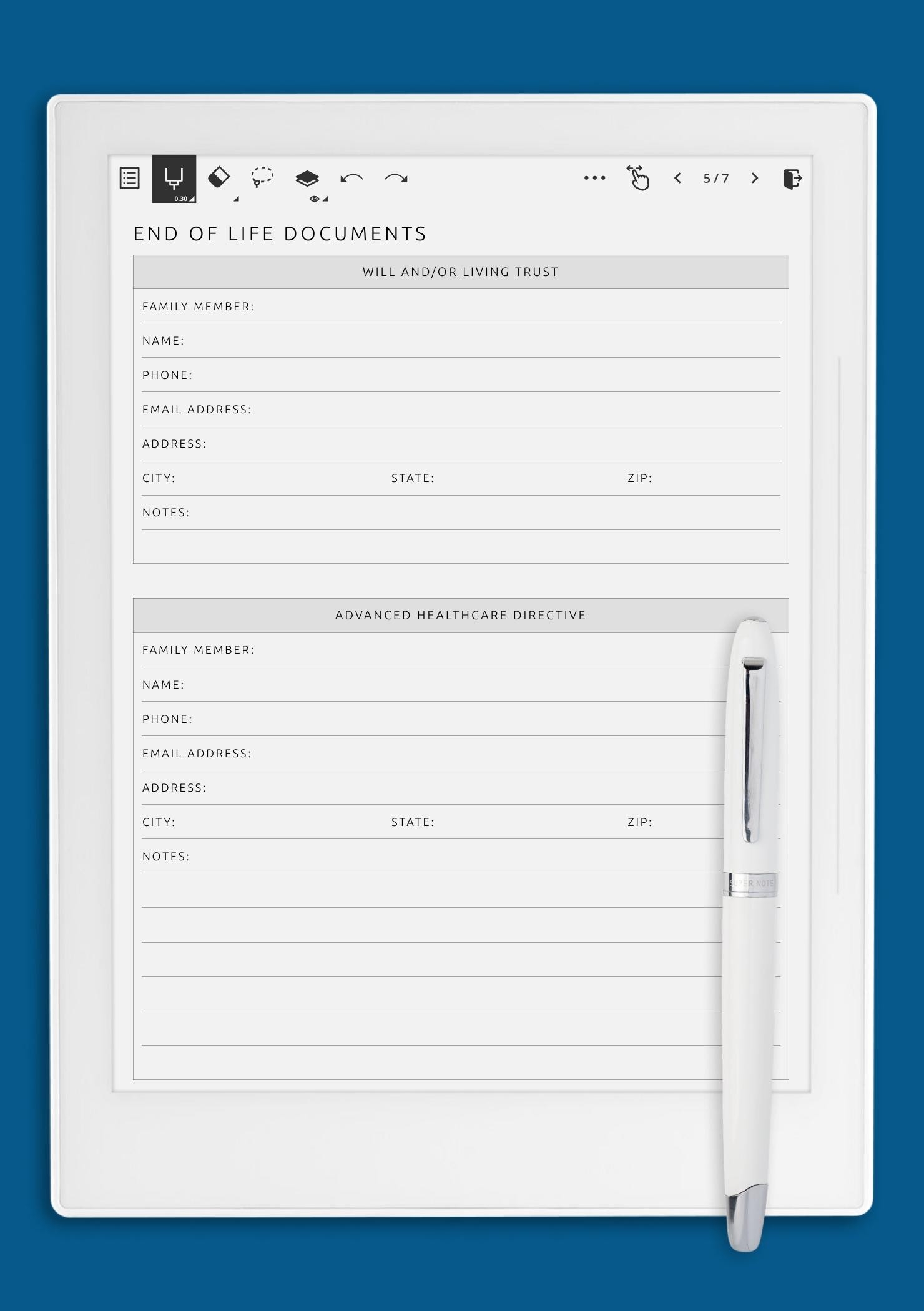 Free Printable End-Of-Life Documents Free Printable End-Of-Life Documents