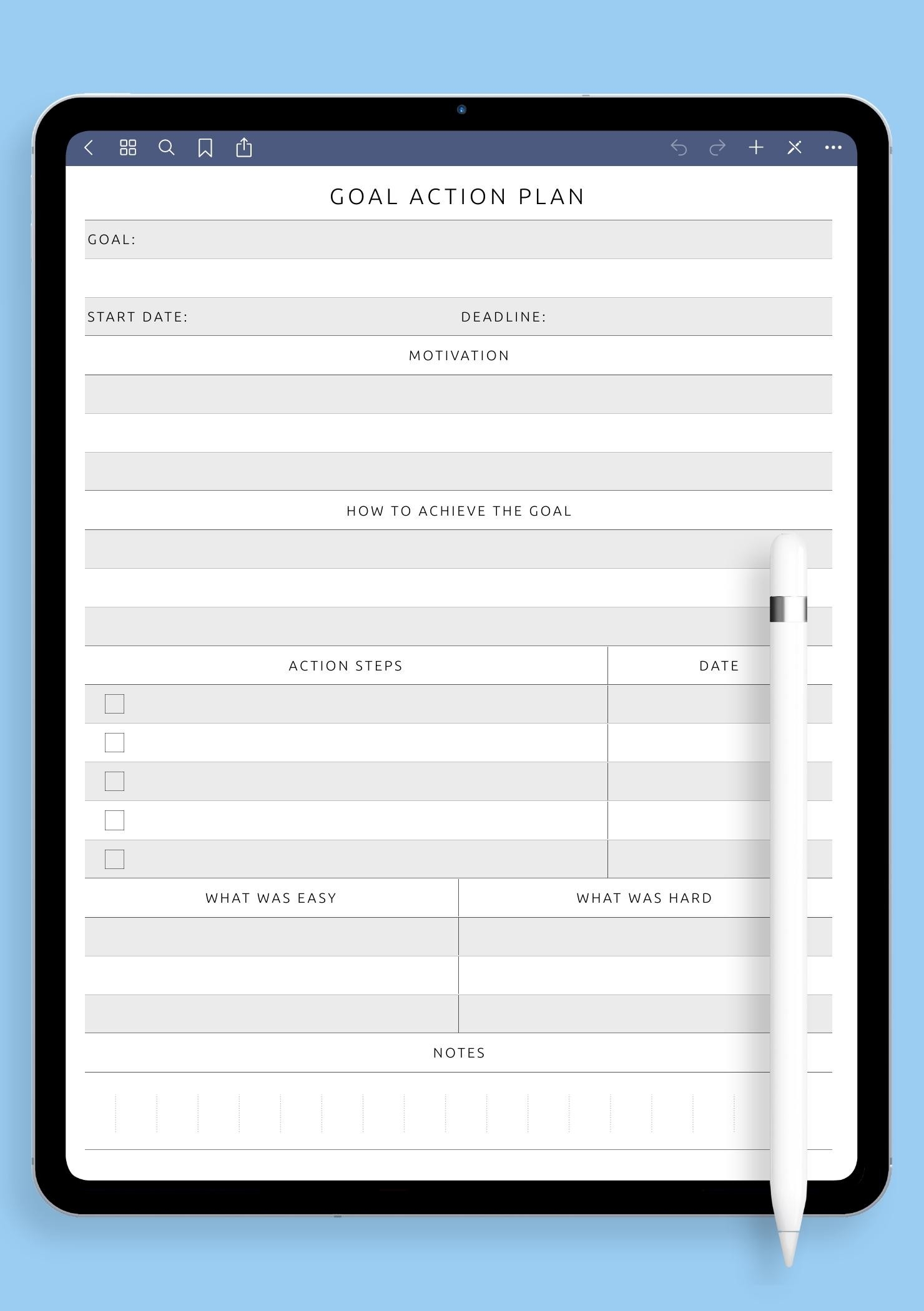 Free Printable Action Plan Template Free Printable Action Plan Template