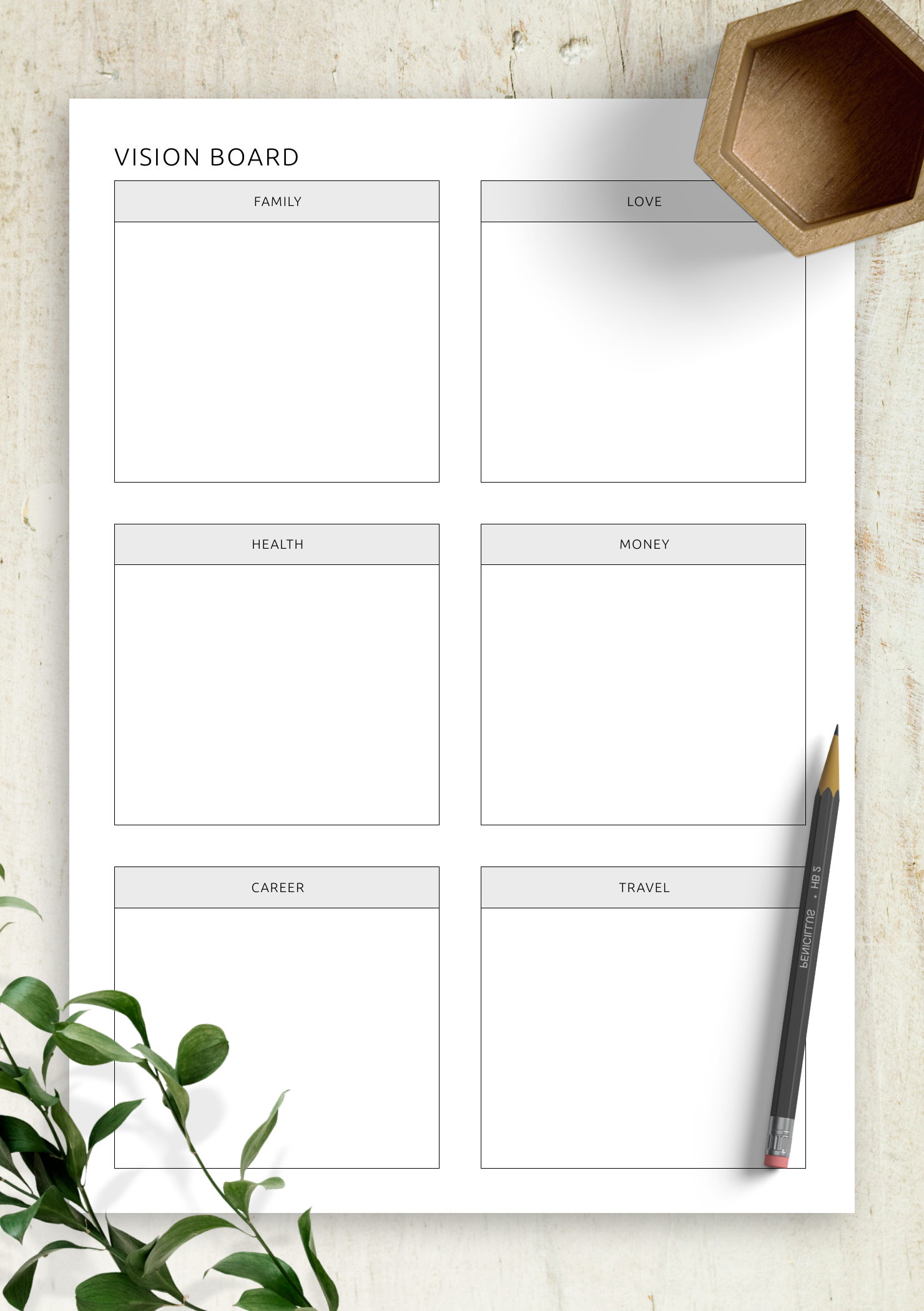 Download Printable Vision Board PDF Download Printable Vision Board PDF