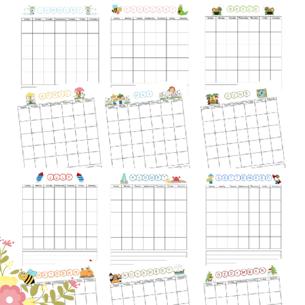 Download The Free Printable Blank Monthly Calendar For Children Worksheets Library Download The Free Printable Blank Monthly Calendar For Children Worksheets Library