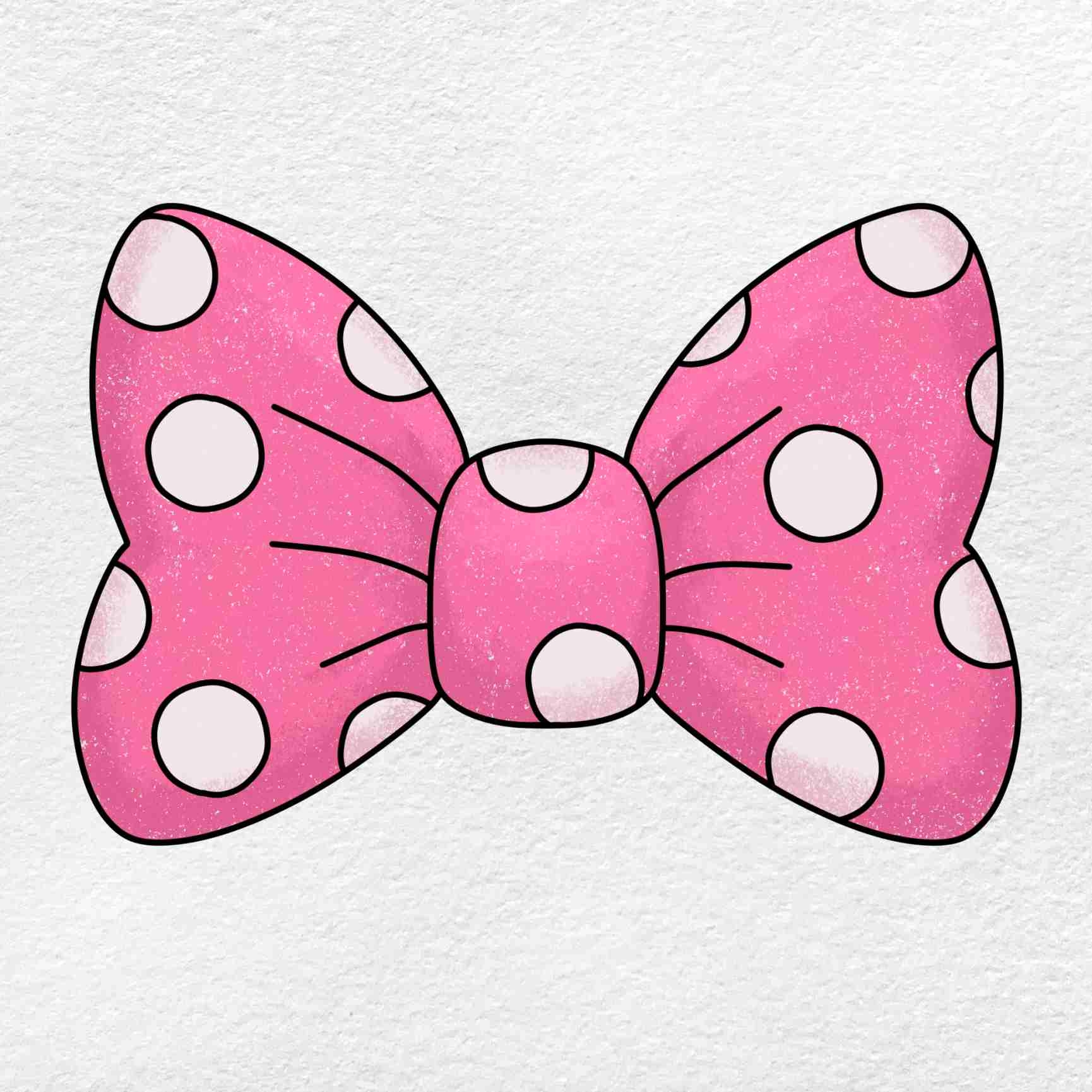 Draw Minnie Mouse Bow HelloArtsy
