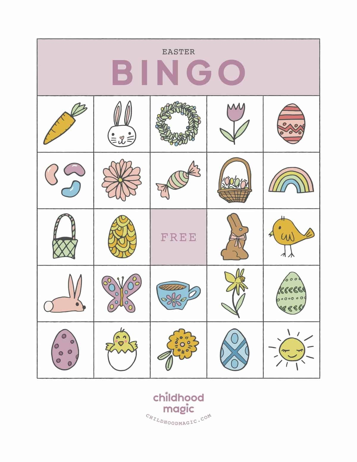 Easter Bingo Childhood Magic Easter Bingo Childhood Magic