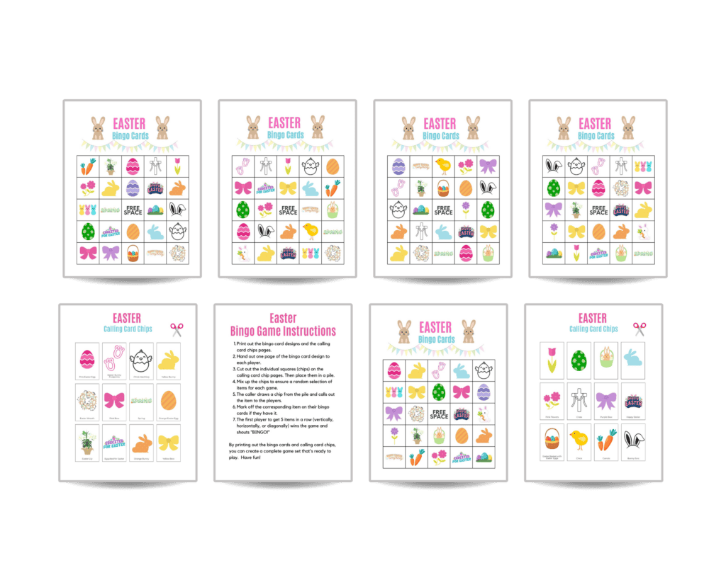 Easter Bingo Printable Free