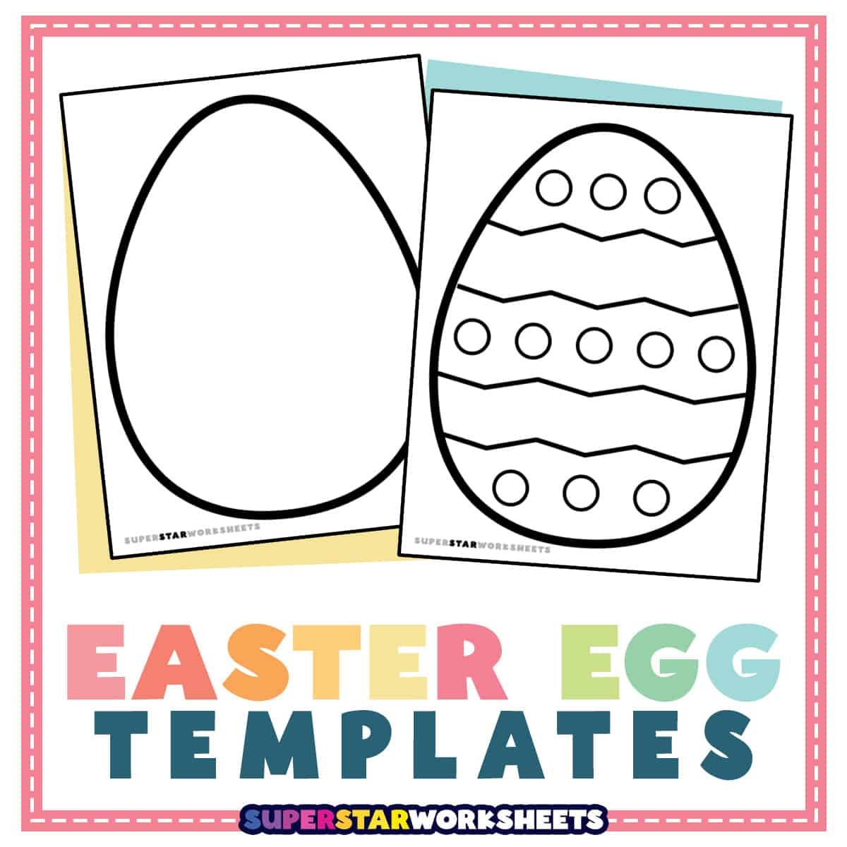 Easter Egg Template Superstar Worksheets Easter Egg Template Superstar Worksheets