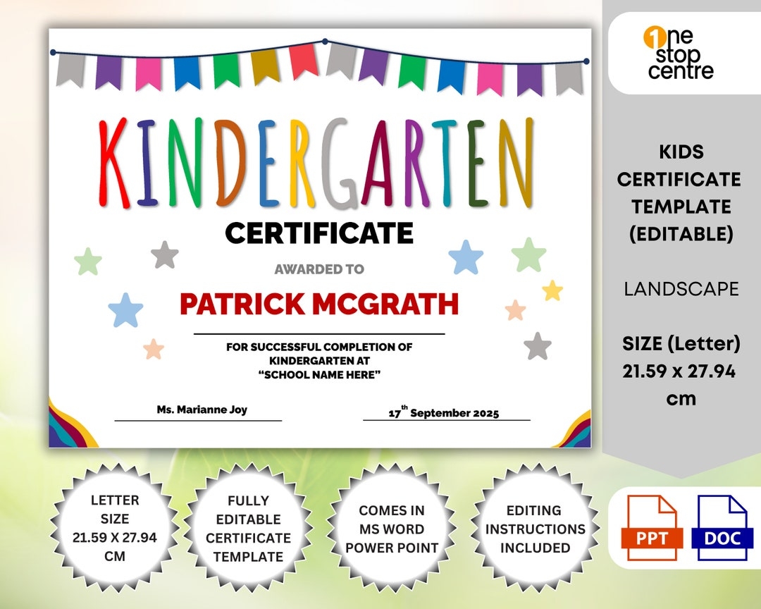 Editable Kindergarten Certificate Templates Kindergarten Graduation Award Template Preschool Certificate Printable Kids School Graduation Etsy Editable Kindergarten Certificate Templates Kindergarten Graduation Award Template Preschool Certificate Printable Kids School Graduation Etsy