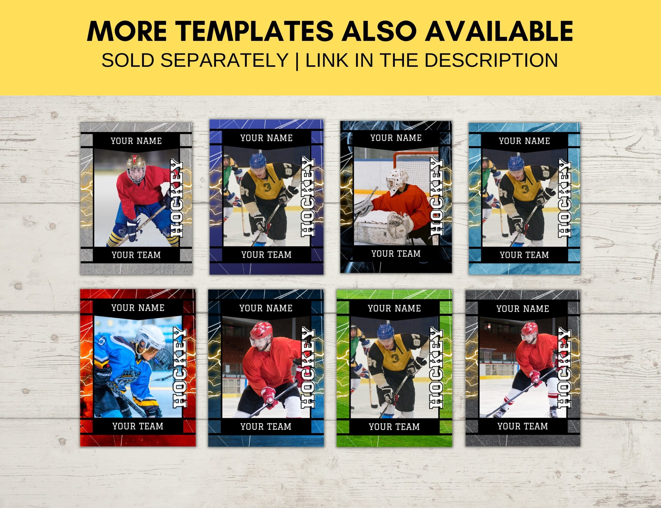 Editable Sports Card Template Custom Hockey Trading Card Printable Create Your Own Trading Card Editable Canva Digital Template H13 Etsy Canada