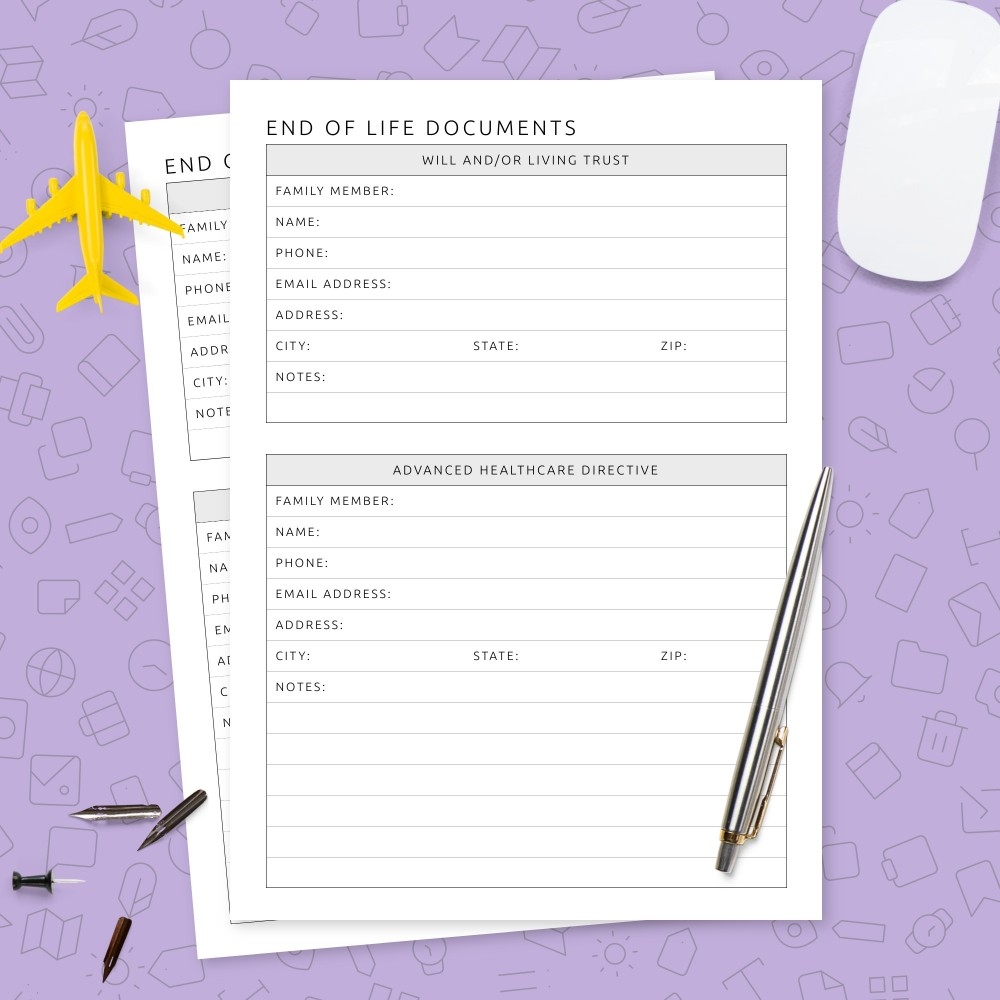 End Of Life Documents Template Template Printable PDF End Of Life Documents Template Template Printable PDF