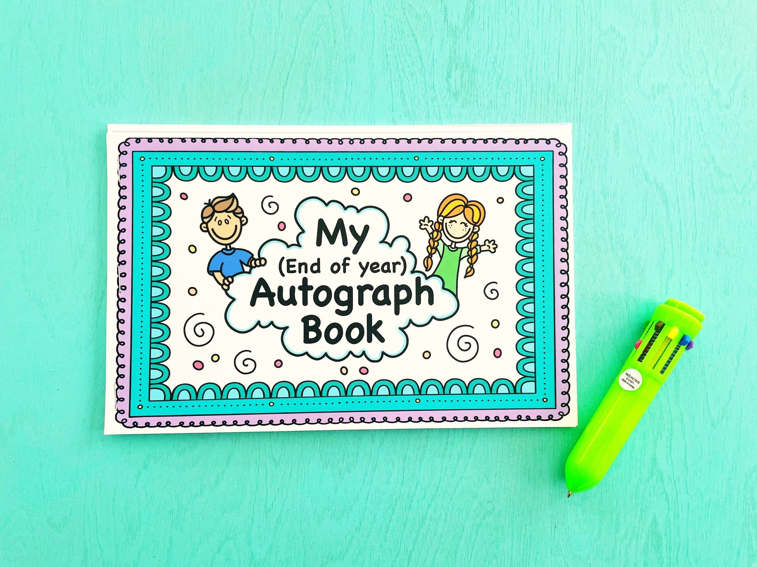 End Of Year autograph Book Etsy