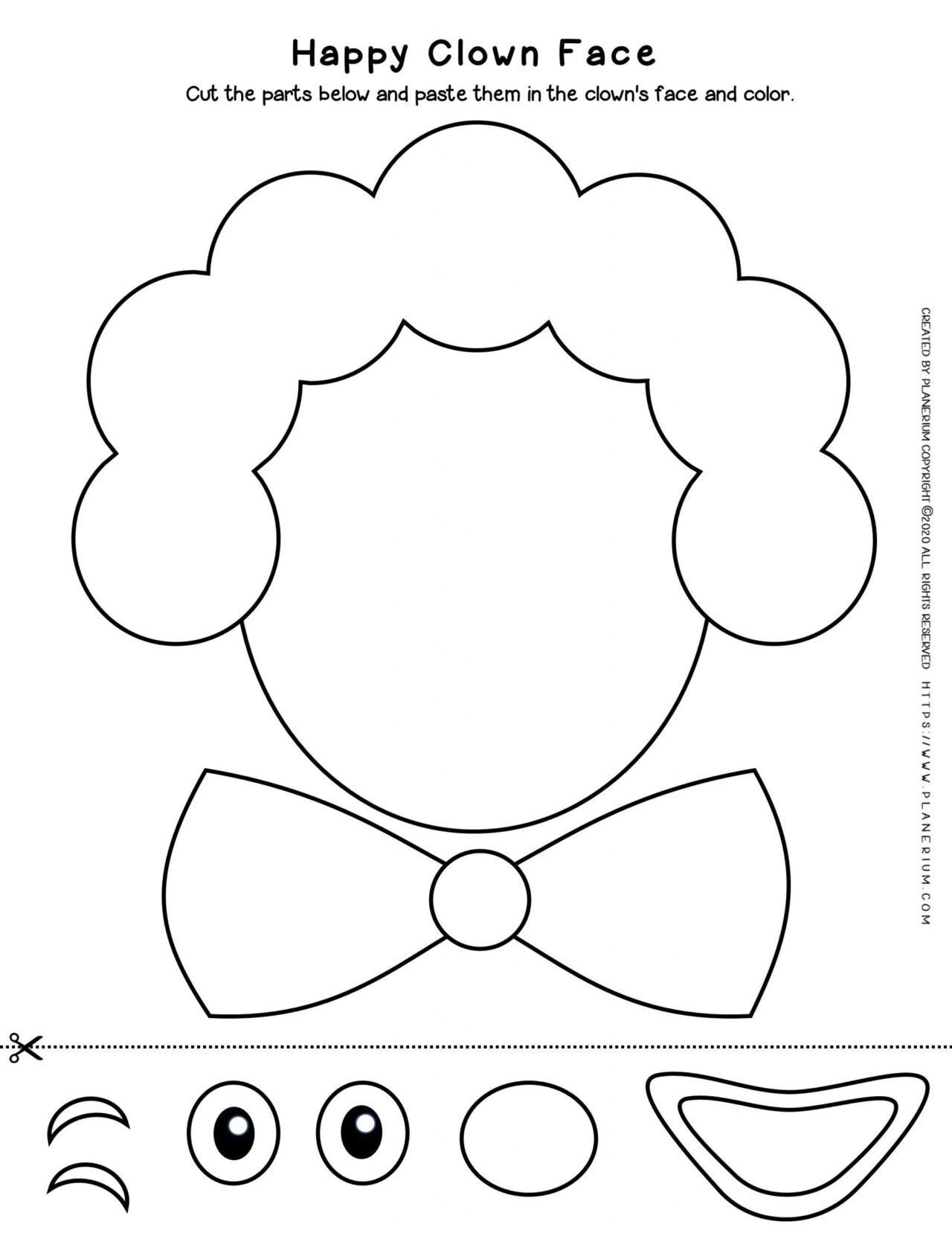 Engage Kids With A Clown Craft Worksheet For Fun Engage Kids With A Clown Craft Worksheet For Fun