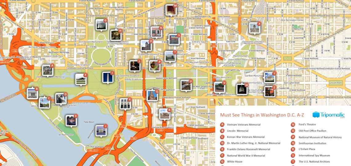 Fayil Washington DC Printable Tourist Attractions Map jpg Wikipedia