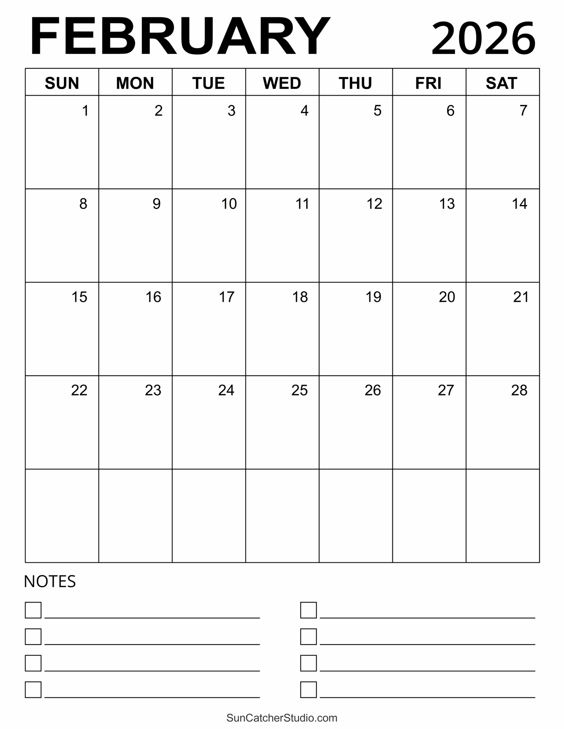 February 2026 Calendar Free Printable Free Printables Monograms Design Tools Patterns U0026 DIY Projects February 2026 Calendar Free Printable Free Printables Monograms Design Tools Patterns U0026 DIY Projects