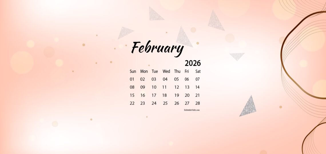February 2026 Desktop Wallpaper Calendar CalendarLabs