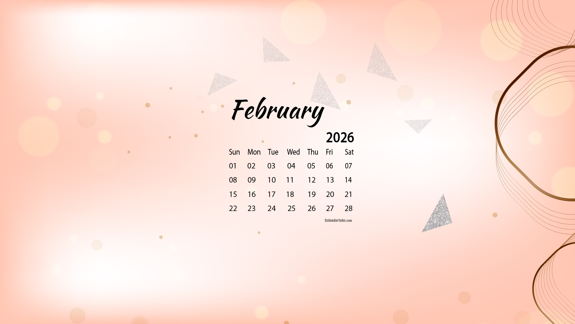 February 2026 Desktop Wallpaper Calendar CalendarLabs February 2026 Desktop Wallpaper Calendar CalendarLabs