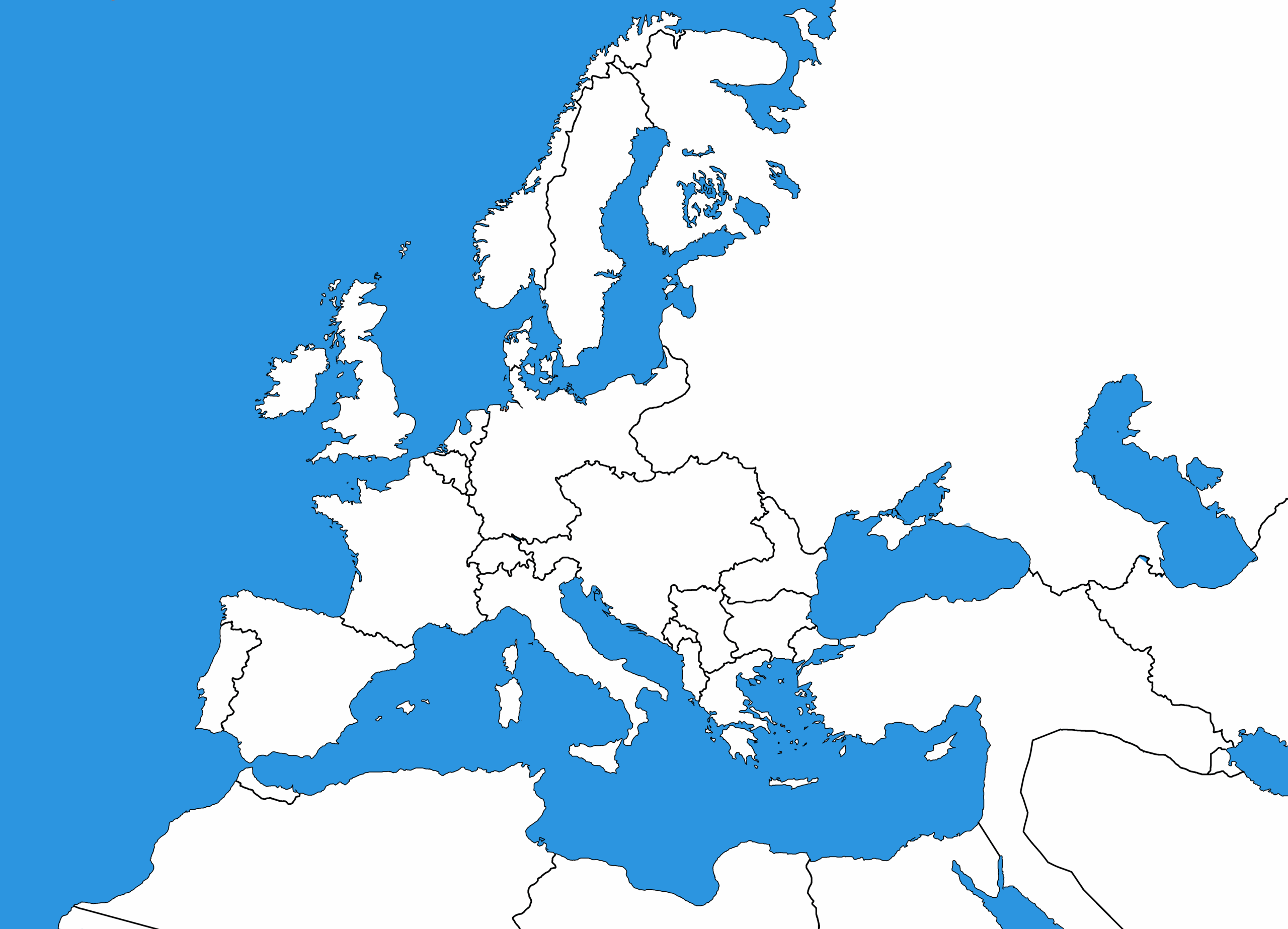 Free Printable Blank Maps Of Europe