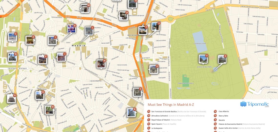 File Madrid Printable Tourist Attractions Map jpg Wikimedia Commons