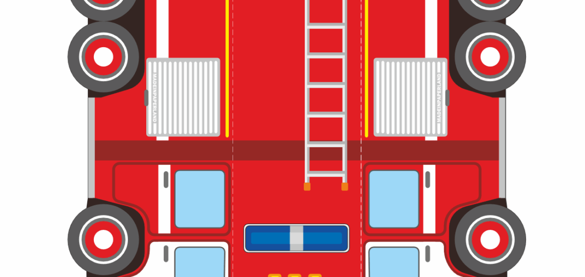 Fire Truck Paper Model Free Printable Paper Models By Anton Filonov