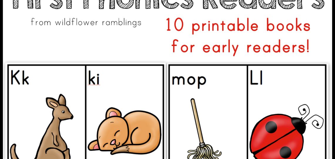 First Phonics Readers Book 1 Wildflower Ramblings