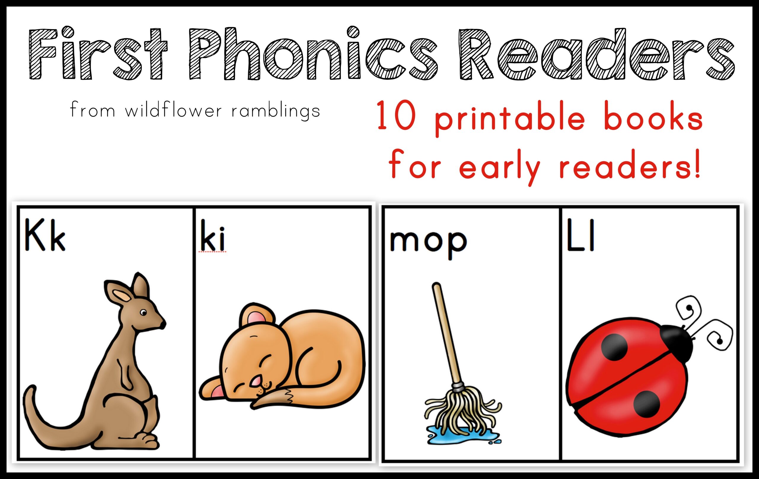 First Phonics Readers Book 1 Wildflower Ramblings First Phonics Readers Book 1 Wildflower Ramblings