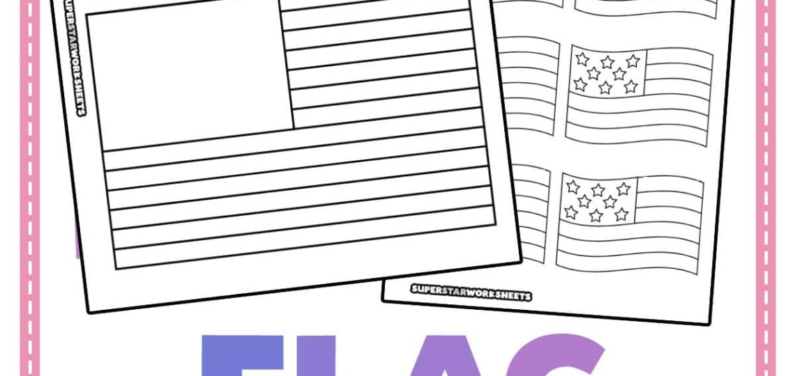 Flag Template Superstar Worksheets