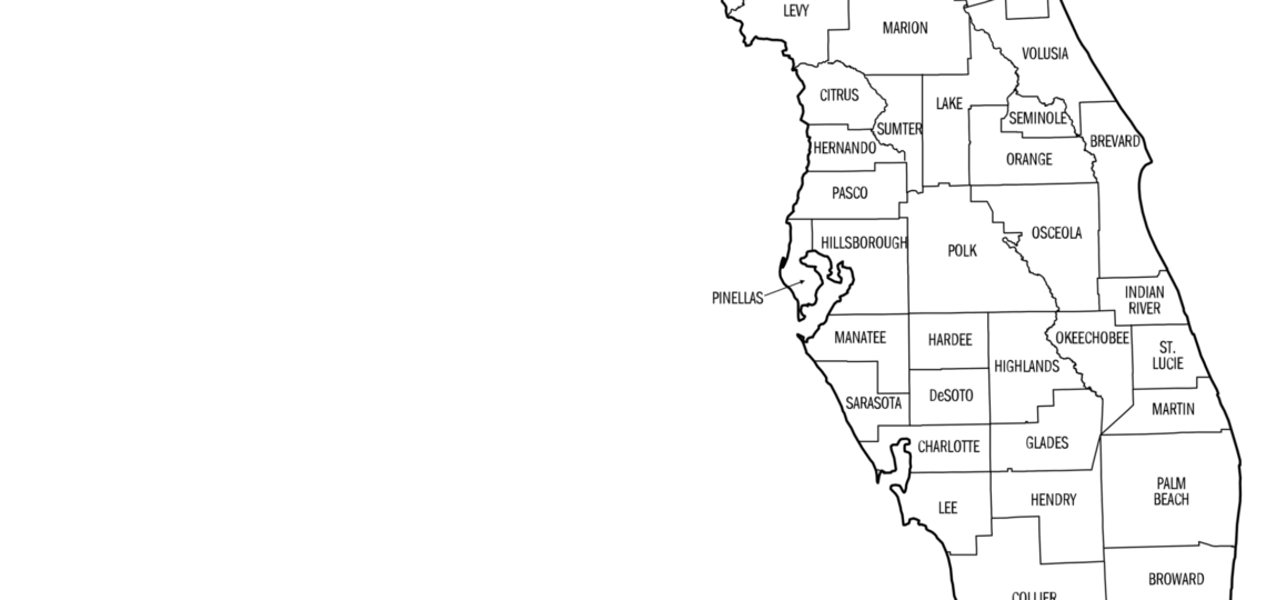 Florida County Map Printable State Map With County Lines Free
