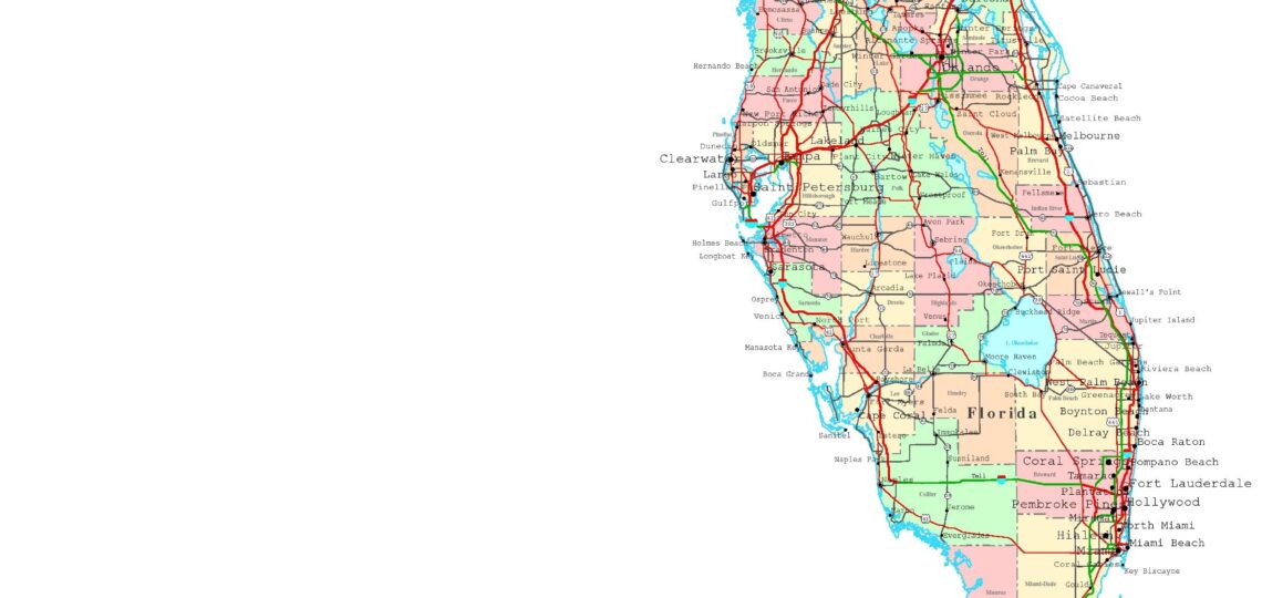 Florida Printable Map