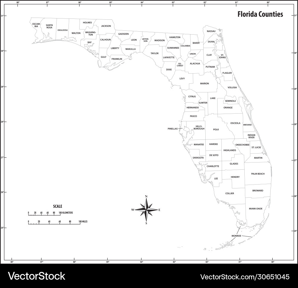 Printable Florida State Map Printable Florida State Map