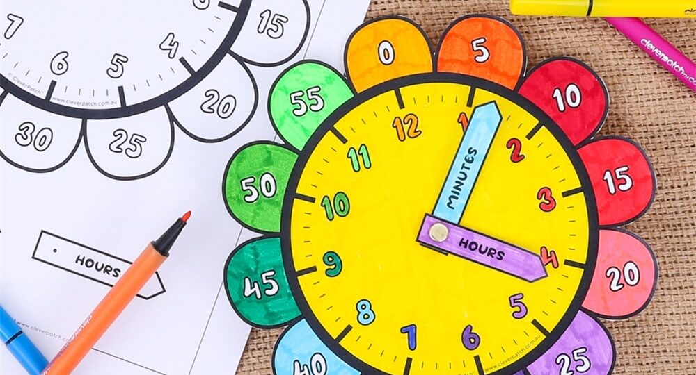 Flower Clock Paper U0026 Card CleverPatch CleverPatch Art U0026 Craft Supplies