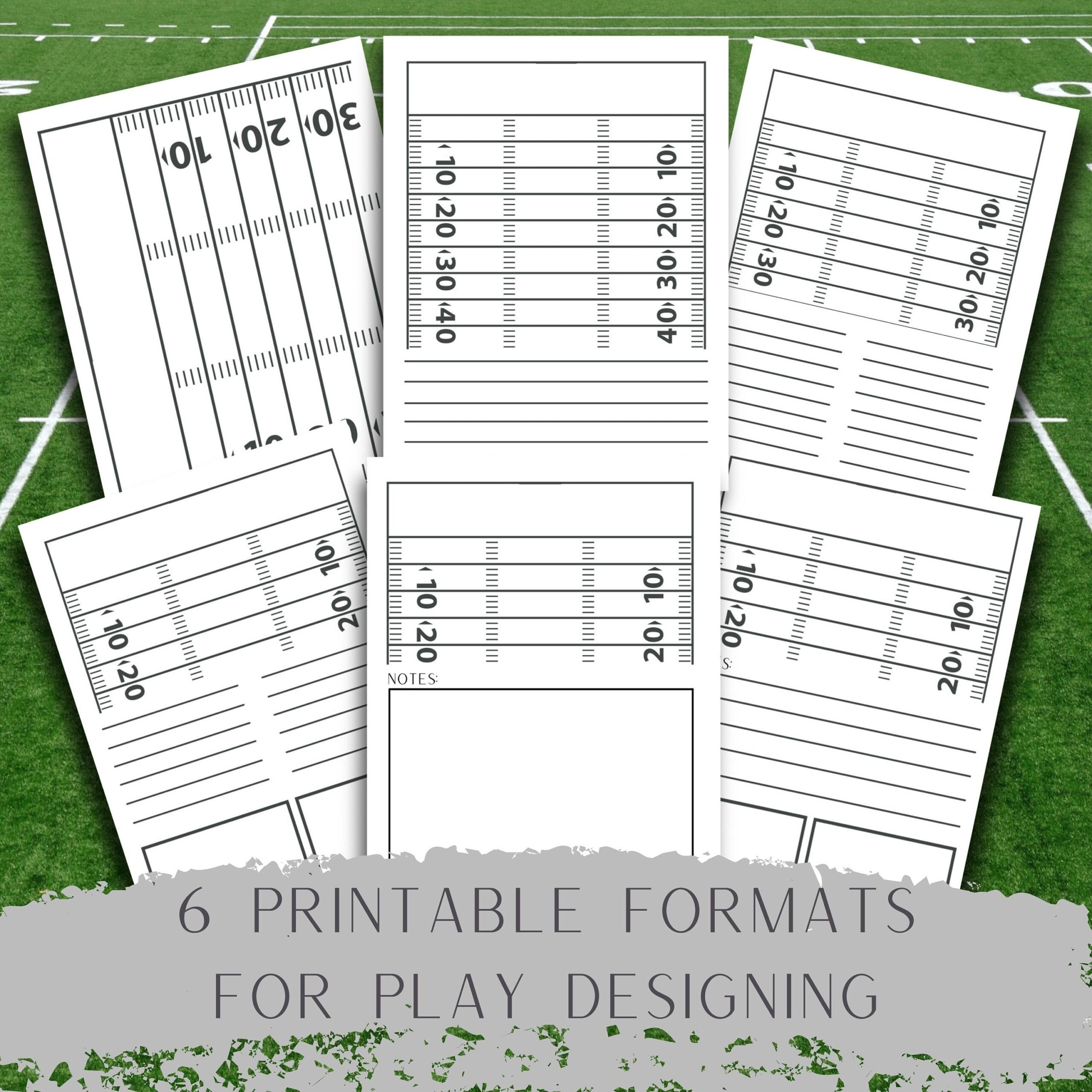 Football Printable Playbook For Coach Gift Half Field Diagrams For  Football Printable Playbook For Coach Gift Half Field Diagrams For