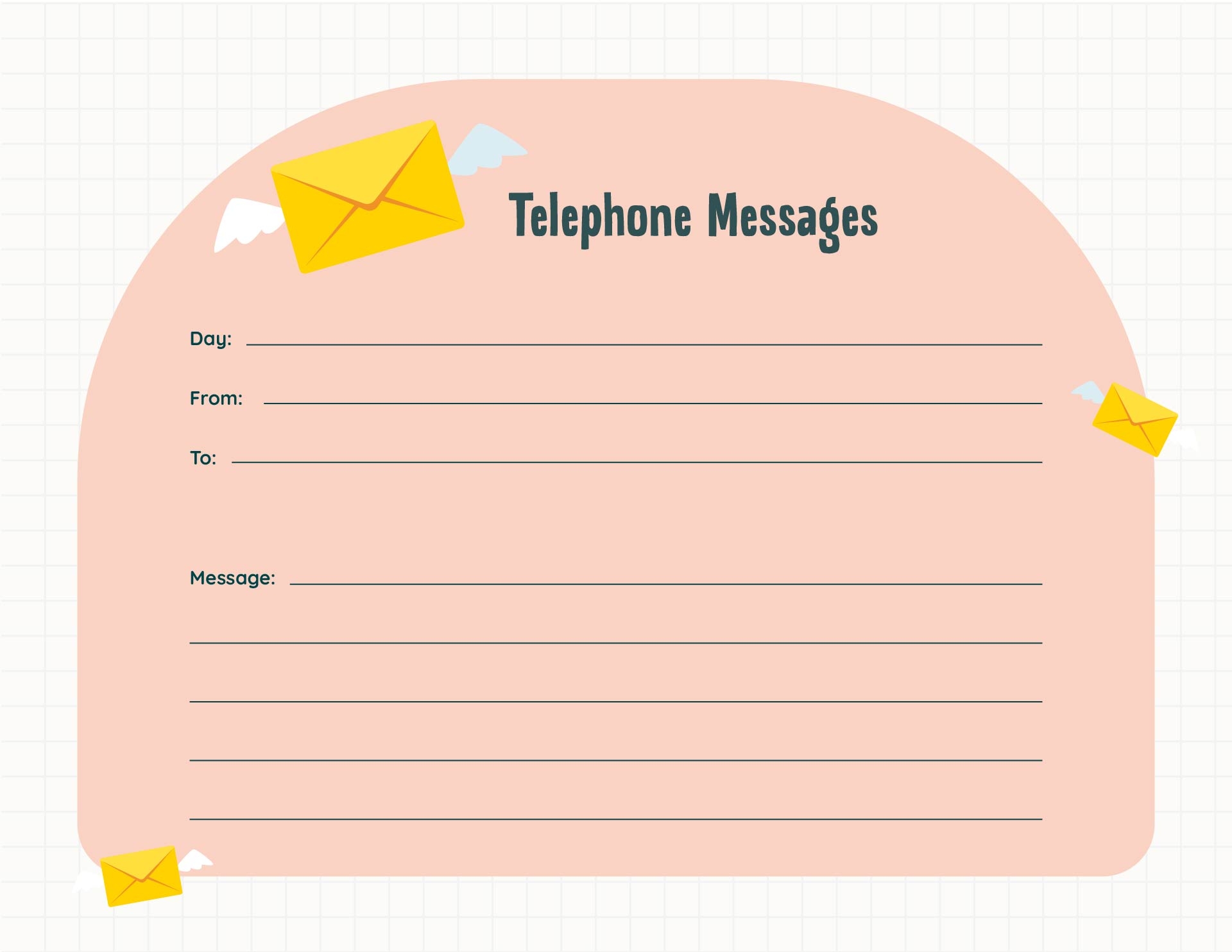 Free Message Pad Template Printable Free Message Pad Template Printable