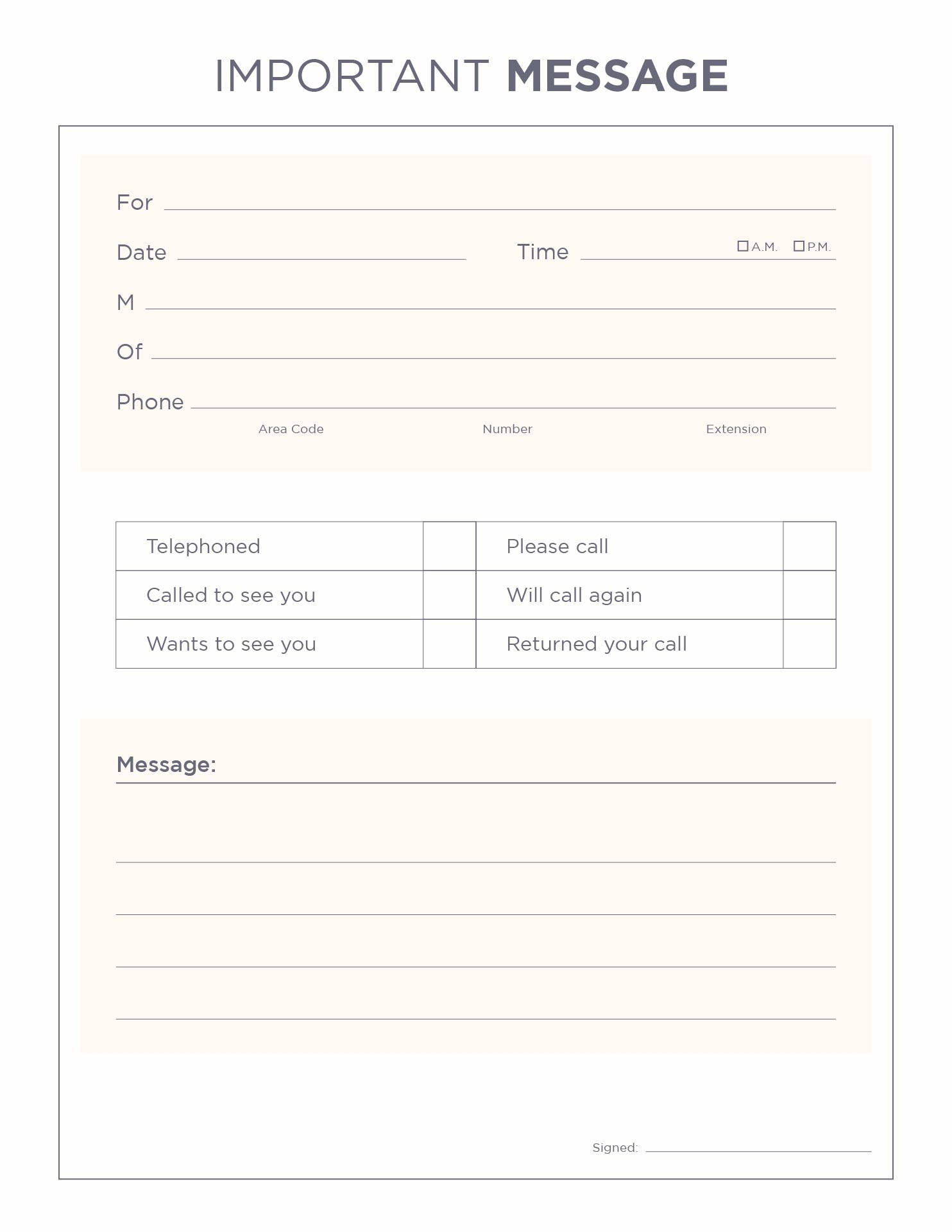 For Medical Office Phone Message Pads 10 Free PDF Printables Printablee For Medical Office Phone Message Pads 10 Free PDF Printables Printablee