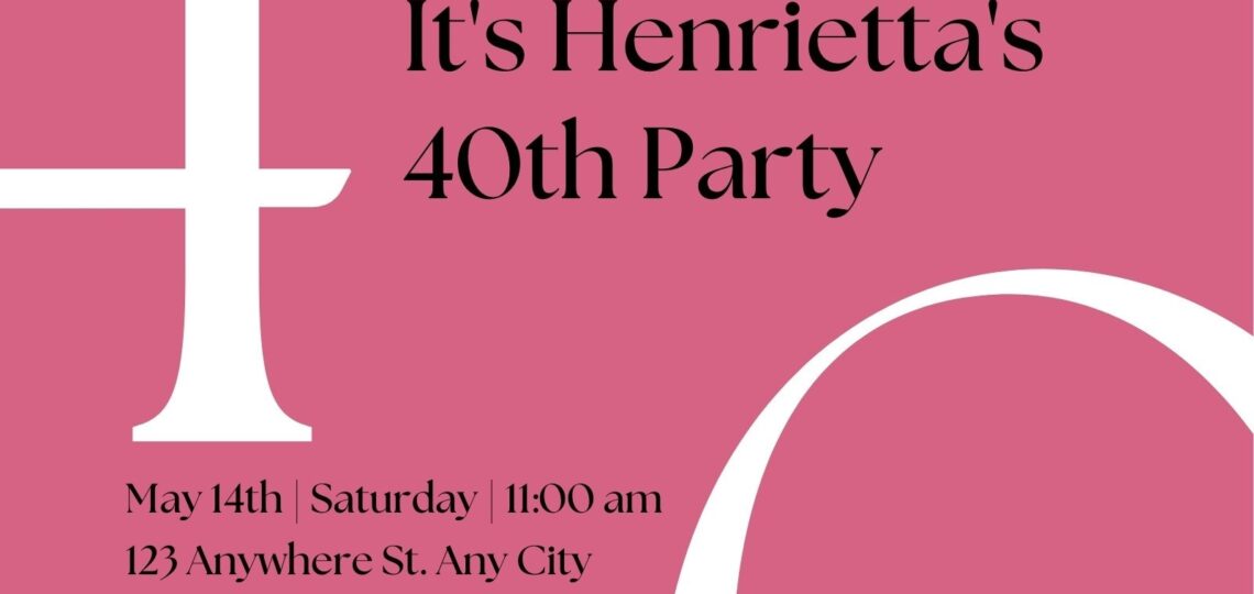 Free 40th Birthday Invitation Templates Canva