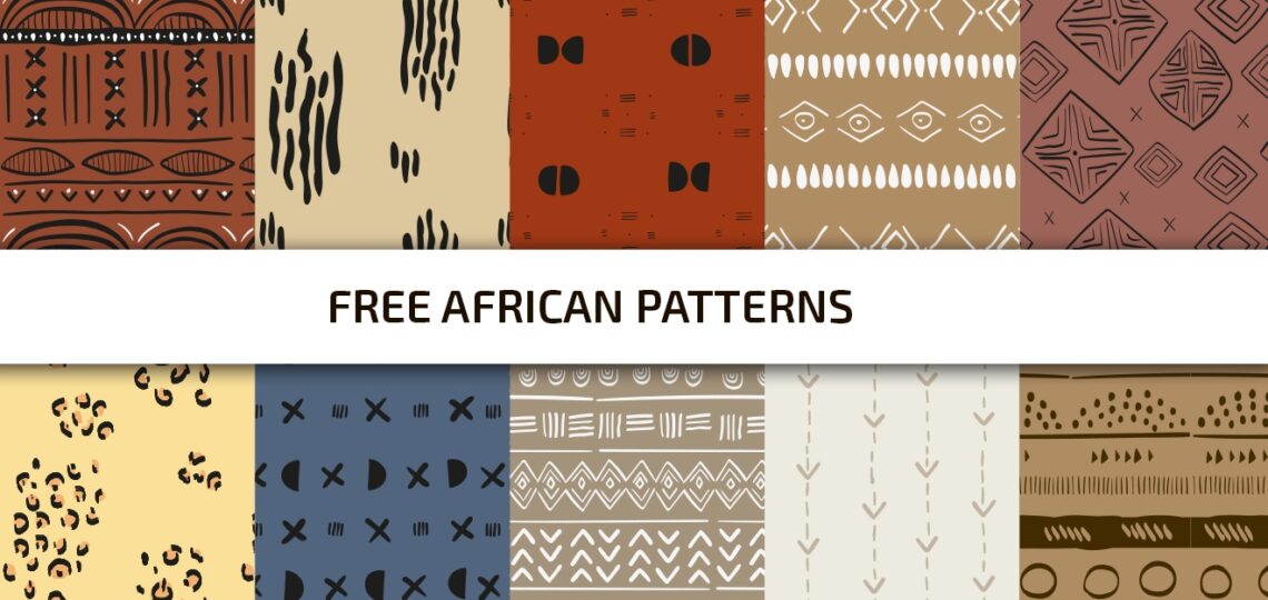 Free African Vector Patterns Set Template In PSD AI EPS Free PSD Templates