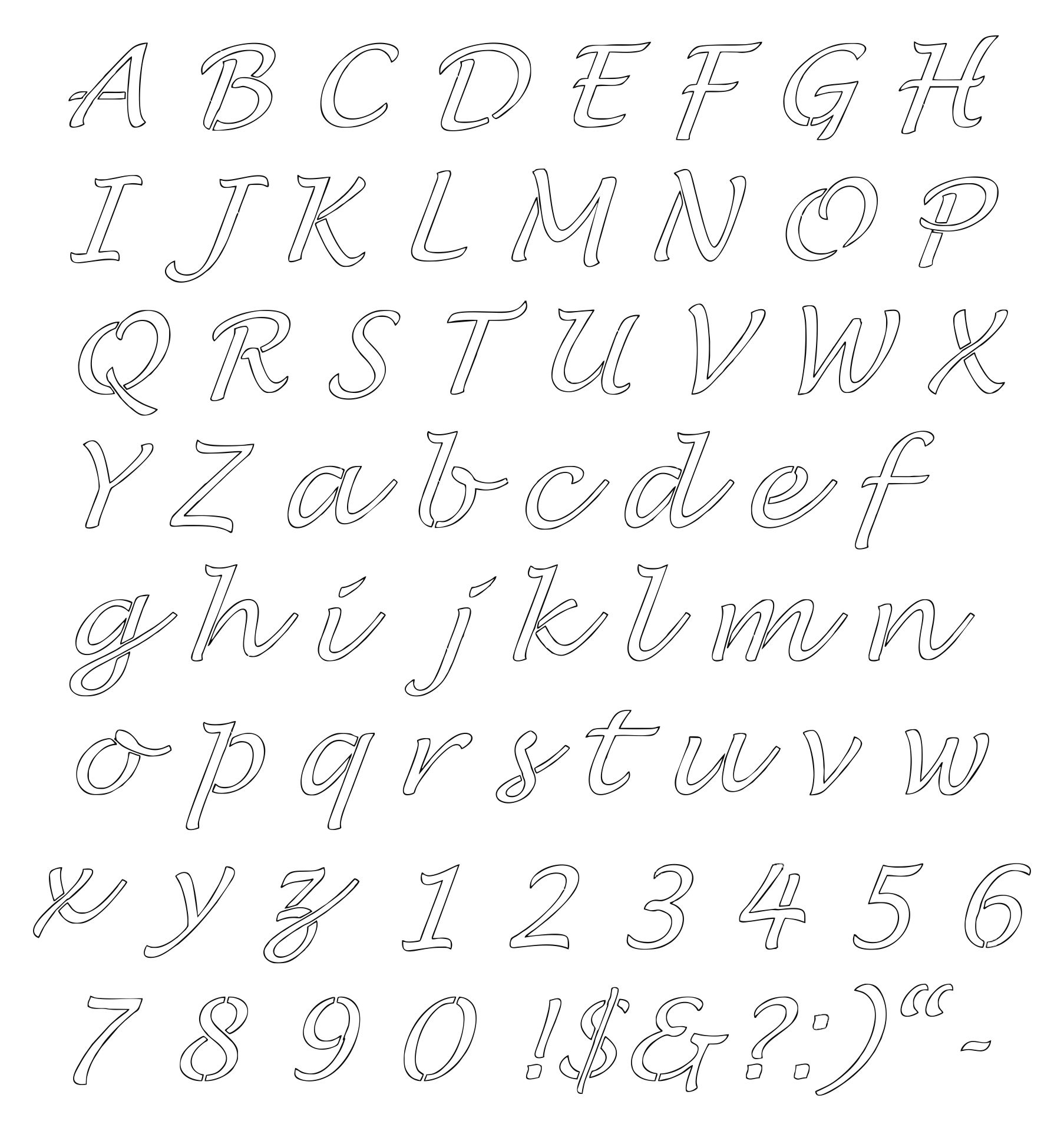 Stencil Free Printable Letter Templates Stencil Free Printable Letter Templates